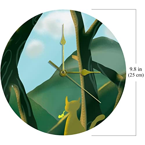 Horloge murale silencieuse en acrylique de 24 cm pour s'endormir sans tic-tac - 7