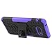PUSHIMEI for LG G8X ThinQ Case,with Kickstand Hard PC Back Cover Soft TPU Dual Layer Protection Phone Stand Case Cover Compatible with LG G8X ThinQ/V50S ThinQ (Purple Kickstand case)