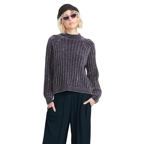 Volcom Women's She Savage Relaxed Fit Mock Neck Sweater