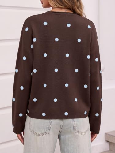 Image of Saodimallsu Womens Striped Cardigan Long Sleeve Button Down Knit Tops