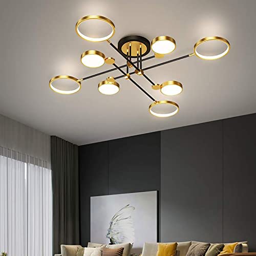 Plafond géométrique nordique à LED pour lustres de chambre - 3