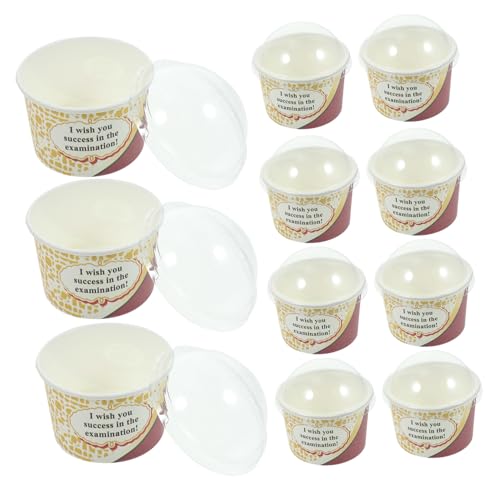 TOYZFRIENDY 使い捨て紙製アイスクリームカップ 入り 耐久性と 性のある食品用ボウル スープやデザートに 清潔でリサイクル可能