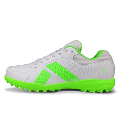 Image of NIVIA Stance Cricket Shoes for Men & Women with Breathable Synthetic Upper, EVA Cushion Sockliner, Personalized Heel Fit & High-Grip TPU Stud Outsole for Batting, Bowling & Fielding