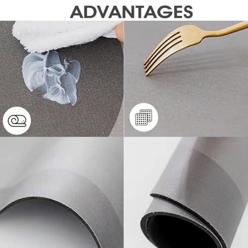 Image of TEKCOOL Kitchen Mats for Floor Anti Slip, 2 Pcs Kitchen-Mat, Waterproof Memory Foam Kitchens Rugs, Waterproof Standing Runner for Bathroom