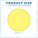 PATIKIL 2 inch Plastic Book Binding Discs, 12 Pack Discbound Expansion Discs Round Binder Rings for DIY Notebook Planner, Yellow