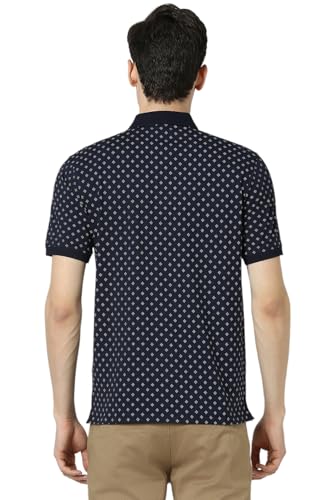 Image of Peter England Men's Cotton Regular Fit All Over Printed T-Shirt | Rich