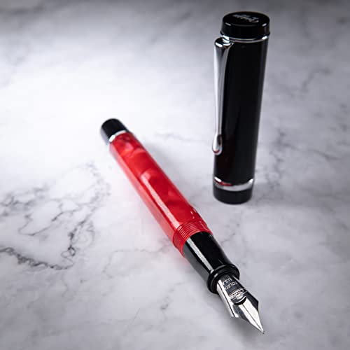 Conklin Duragraph Fountain Pen - Fine Nib Fountain Pen, Red Nights (Ck71380: Ck7181) #TOP4