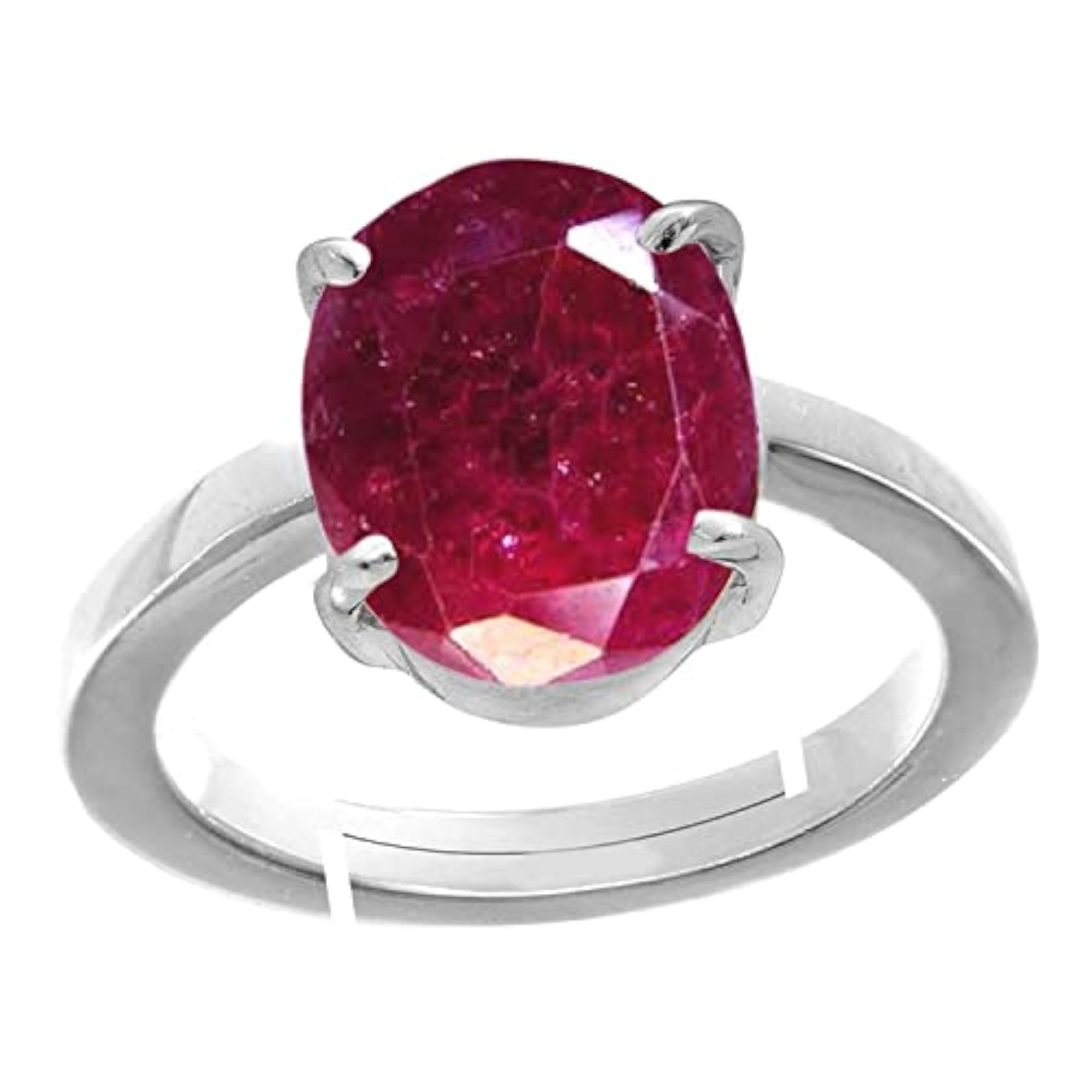 Natural Certified Ruby Adjustable Ring, Unisex