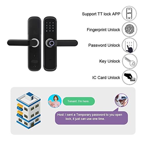 Serrure connectée TT Lock pour sécuriser une porte d'entrée par empreinte et code X3 - 4