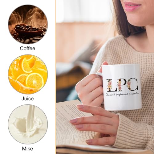 Taza de porcelana blanca de 11 onzas XQLZY miniatura 3