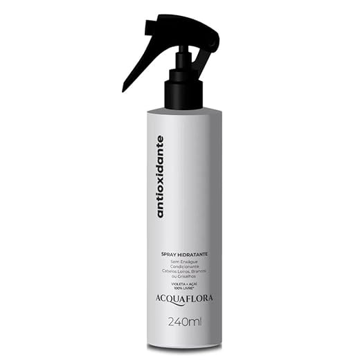 Spray Hidratante Sem Enxágue Condicionante Antioxidante Acquaflora 240ml