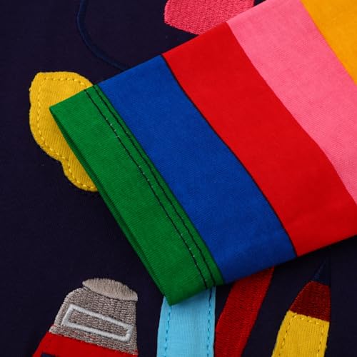 Girls Dress A-Line Dress for Toddler Kids Baby with Crewneck 100% Cotton Causal Playwear Cute Outifit4