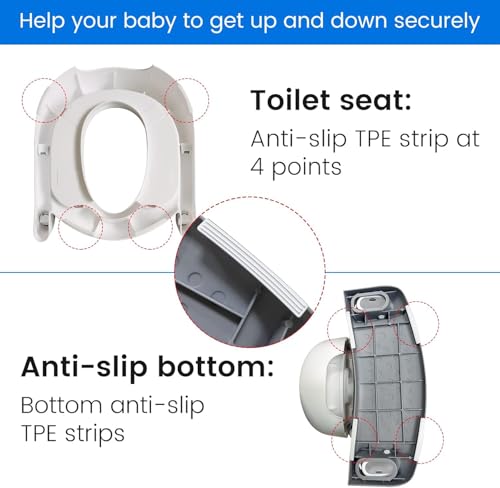 Töpfchen Toilettensitz Baby mit Treppe: Kinder WC Sitz Toilette Toilettentrainer für Kleinkinder Jungen und Mädchen - Höhenverstellbar und… – Ansicht 5