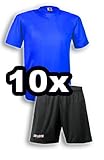 strapazierfähig DragonSport 10er Trikot-Satz Roulette Kurzarm, Größe: XL/XXL, Farbe: royal- Hose schwarz