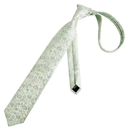 Image of Alizeal Mens 3.15inches Leaf Flower Pattern Tie Set