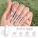 AZUREBEAUTY Nail Repair Kit Transparent Crystal for Broken Cracked Split Weak Nails, Ideal Solution Emergency Easy Quick Fix Dip Powder 28 g 1 Oz Quick-Drying Repair Glue 10 ml Nail File Nail Buffer