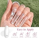 AZUREBEAUTY Nail Repair Kit Transparent Crystal for Broken Cracked Split Weak Nails, Ideal Solution Emergency Easy Quick Fix Dip Powder 28 g 1 Oz Quick-Drying Repair Glue 10 ml Nail File Nail Buffer - Image 4