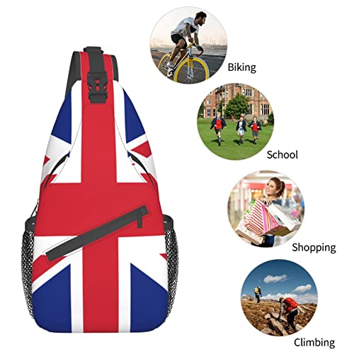 Morrales unisex con diseño British Flag para senderismo miniatura 7