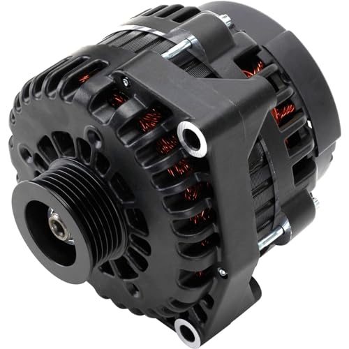 Speedway Motors GM AD244 Style High Output 220 Amps All Black Alt...