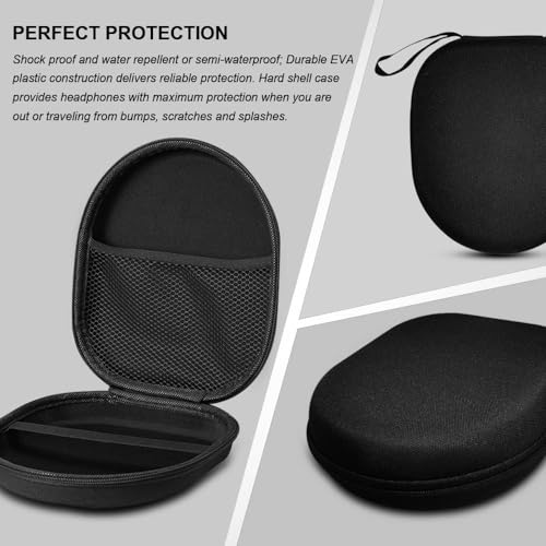 Image of VERTUS Headphone Carrying Hard Storage Bag Pouch Case Cover for Anker Soundcore Q10 / Life Q20I / Q20i / Q30 / Q35 / H30i / Q20 / Q40 / Q45 / Q20+ (Black)