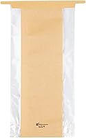 Vista 12 de Restaurantware - Bag Tek - Bolsas de corbata de estaño kraft de 4.6 x 3.5 x 12.5 pulgadas, 100 bolsas resellables para panadería - Fondo plano