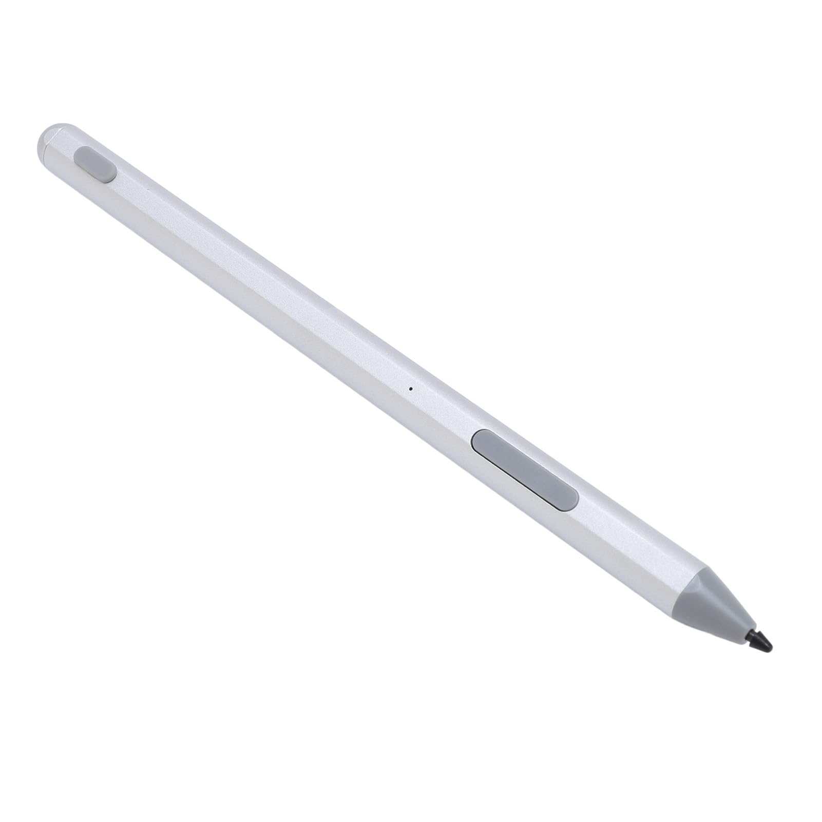 Penna Stilo Ricaricabile 4096 Livelli di Pressione Touch Screen di Precisione Disegno Digitale per Dispositivi MPP2.0 Lega di Alluminio 1 unità (SILVER)