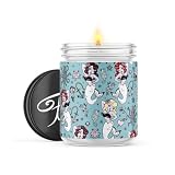 Uncommon Flame Scented Candles | Molly Mermaid by Miss Fluff Candle | Cuban Tobacco Home Scented | Handmade, 120hr Burn Time, 100% Soy Wax | 16oz Flint Jar Candles
