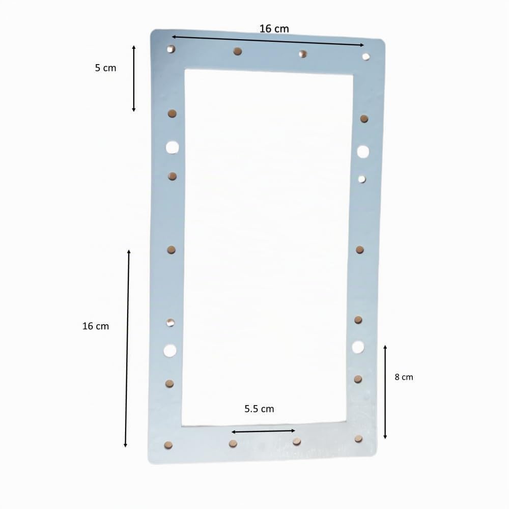 Jardiboutique - Skimmer Grande Ouverture pour Piscine Hors-Sol - Blanc - Ouverture 34,5 x 19,5 cm, Dimensions intérieures 30 x 13,5 cm - buse de refoulement Incluse - Réf JB-S91002