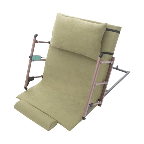 QUSKLISU Electric Adjustable Bed, Electric Lifting Adjustable Back Rest 661.39lbs Capacity Auxiliary Backrest with Foot Pad, Assist Elderly to Get Out of Bed Easily (Green, Folding Armrests)