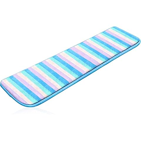 Upgraded Computer Wrist Elbow Pad, ToyaJeco Soft Memory Foam Wrist Rest Arm Pad, Long-Sized Keyboard Arm Elbow Support Mat for Office Desktop Working Gaming - Relieve Elbow Pain (Blue Stripe) Cover