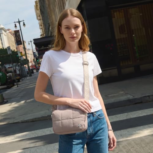 Image of Telena Crossbody Bags for Women Cross Body Purse with Guitar Strap | Lightweight Puffer Shoulder Bag for Travel