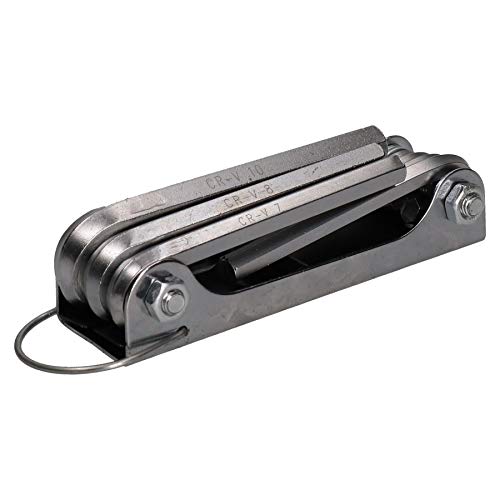 Image of AB Tools Metric Folding Allen Allan Hex Key Set 2.5mm – 10mm 8pc Set Pocket Size
