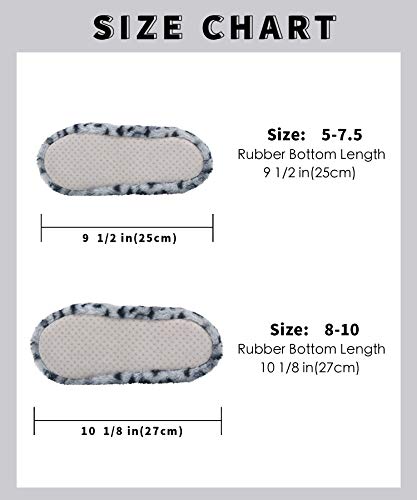 Image of DICUIRD Women's Non-Slip Gripper Slipper Socks Boot House Slippers