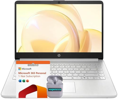 HP 14C` HD rWlX&wpm[gp\RB8GB RAM 384GBXg[W (128GB UFS + 256GB SDJ[h)AWindows 11 S 1NԂMicrosoft Office 365AIntel N150ASageNo