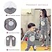 Mukola Kids Anime Pajamas Unisex Long Sleeve Tee and Pant Cotton PJ Set Puss Costume Grey-white