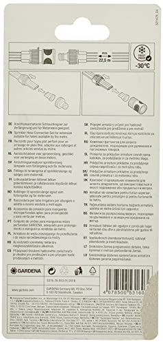 Gardena 5316 Garden Hose Quick Connect Coupling Set #TOP3