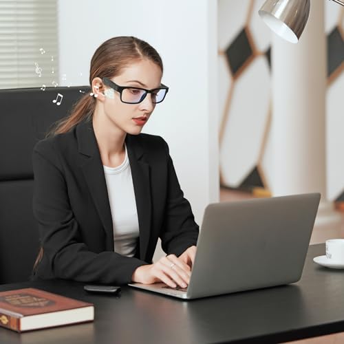 TnoxHD Smart Glasses, Bluetooth Sunglasses with Speakers, One-Click Control, Clear Calls Game and Anti-Blue Light Lenses, Intelligent Wireless... - Image 3