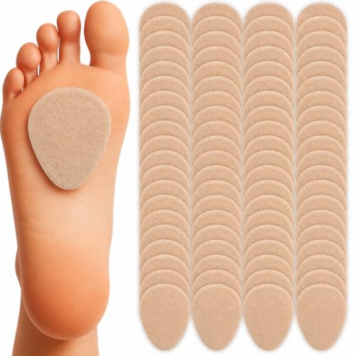 Image of benoo Felt Metatarsal Pads for Women (96 Pads) Ball of Foot Pain Cushions