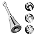 WUHEECOME 5 Pezzi Set di 360° Girevole Aeratore per Rubinetto in Acciaio Inox Aeratore per Lavello Cucina Dispositivo di Estensione Rubinetto con 3 Modalità d'Acqua Soffione Lavandino Cucina - Argento