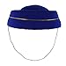 Airline Stewardess Flight Attendant air Hostess Fashion Vintage Looking Hat (Royal Blue)