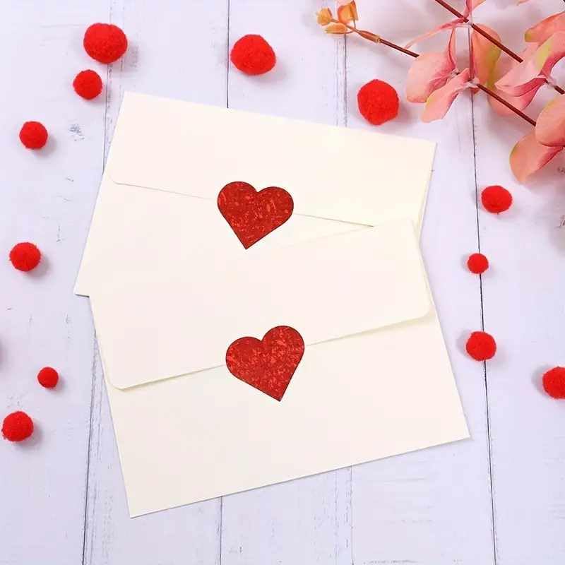 Pegatinas de corazones Rojos para Niños, heart stickers, 1 Unidad - imagen 3
