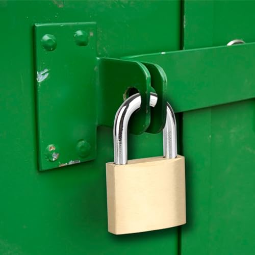 Fuaxat 2Pack Solid Brass Padlocks Keyed Alike thumb #7