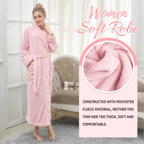 Image of Premium Long Robes for Women: Warm Super Plush Soft Fleece Bathrobes