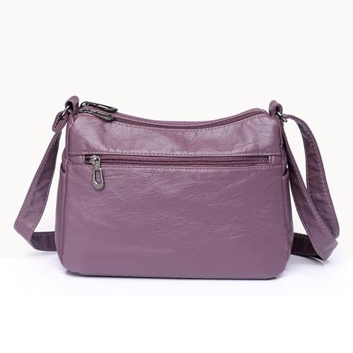 Double poche zippée pour ce portefeuille léger et sac messager rétro