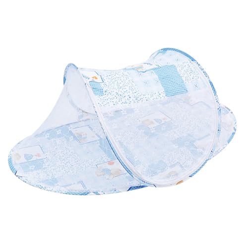 Nicear Moustiquaire pliable pour voyage, berceau, portable, autoportant, fermeture éclair, lit de...