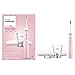 Philips Sonicare DiamondClean Rechargeable Electric Pink Toothbrush Bundle: 1 DiamondClean Handle & Brush Head, 1 Charging Glass, 1 Travel Case, 5 Modes Including Deep Clean and Sensitive