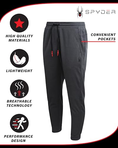 Spyder Men's Active Sweatpants - Performance Fleece Jogger Pants - Workout Gym Sweatpants for Men (S-XL)2