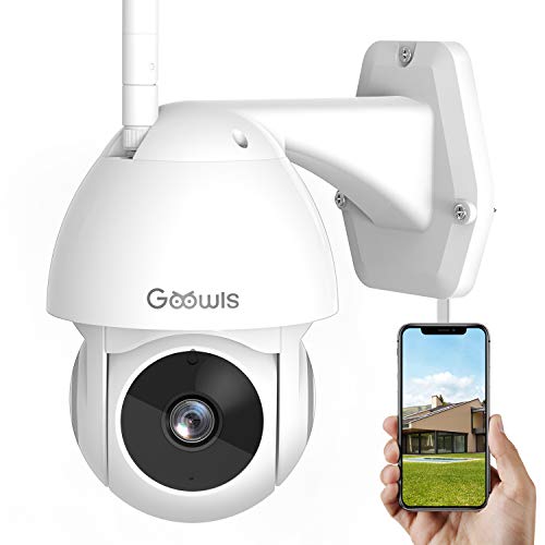 Security Camera Outdoor, Goowls 1080P HD WiFi Home Surveillance IP Camera Wireless