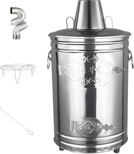 Outdoor Incinerator with Chimney – Heavy-Duty Burn Barrel & Paper Burner for Yard Waste, Leaves, Garden Debris, and Trash Disposal