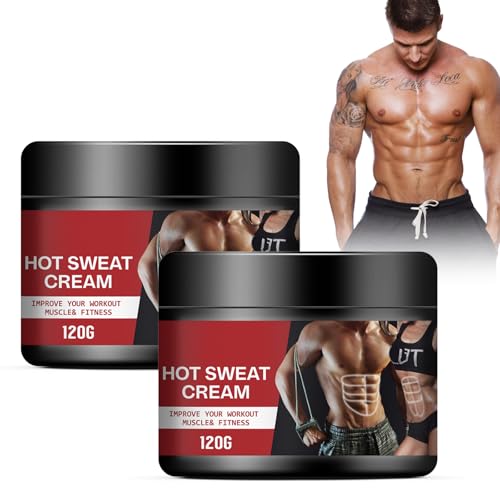 Crema Corpo Brucia Grassi,Crema Calda,Crema Bruciagrassi,Crema Per Addominali,Crema Dimagrante Brucia Grassi Anticellulite,Per Addominali Per Stringere i Muscoli,Per Donne e Uomini (2PC)